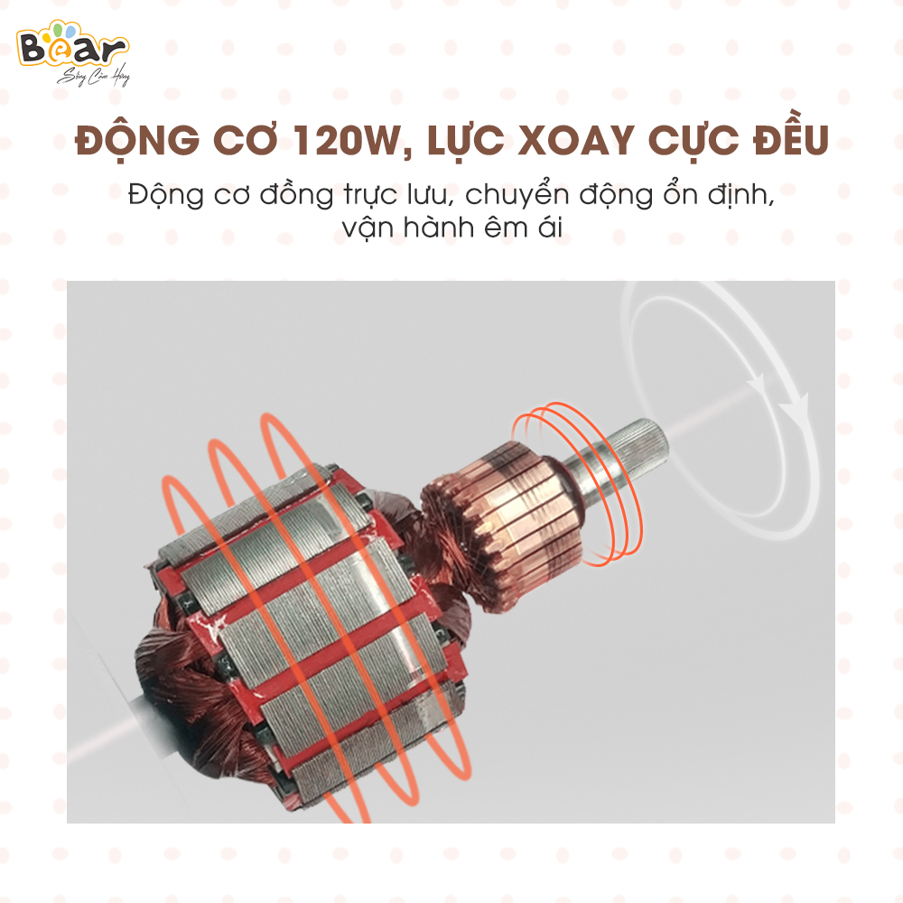 Máy Trộn Bột 3,5L Bear HMJ-A35M1 - Bản Nội Địa, Inox 304, Ủ, Nhào Nhanh, Công Suất Lớn - Hàng Chính Hãng