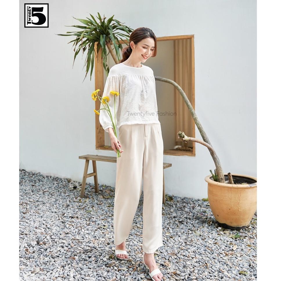 Quần dáng suông nữ, ống rộng Twentyfive N61