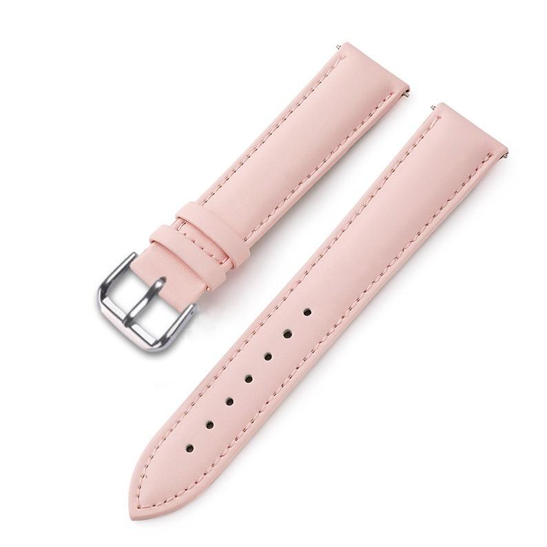 Dây da đồng hồ nam nữ DA BÒ THẬT MỊN 4 lớp, siêu mềm KHÓA CÀI thép không gỉ 316L