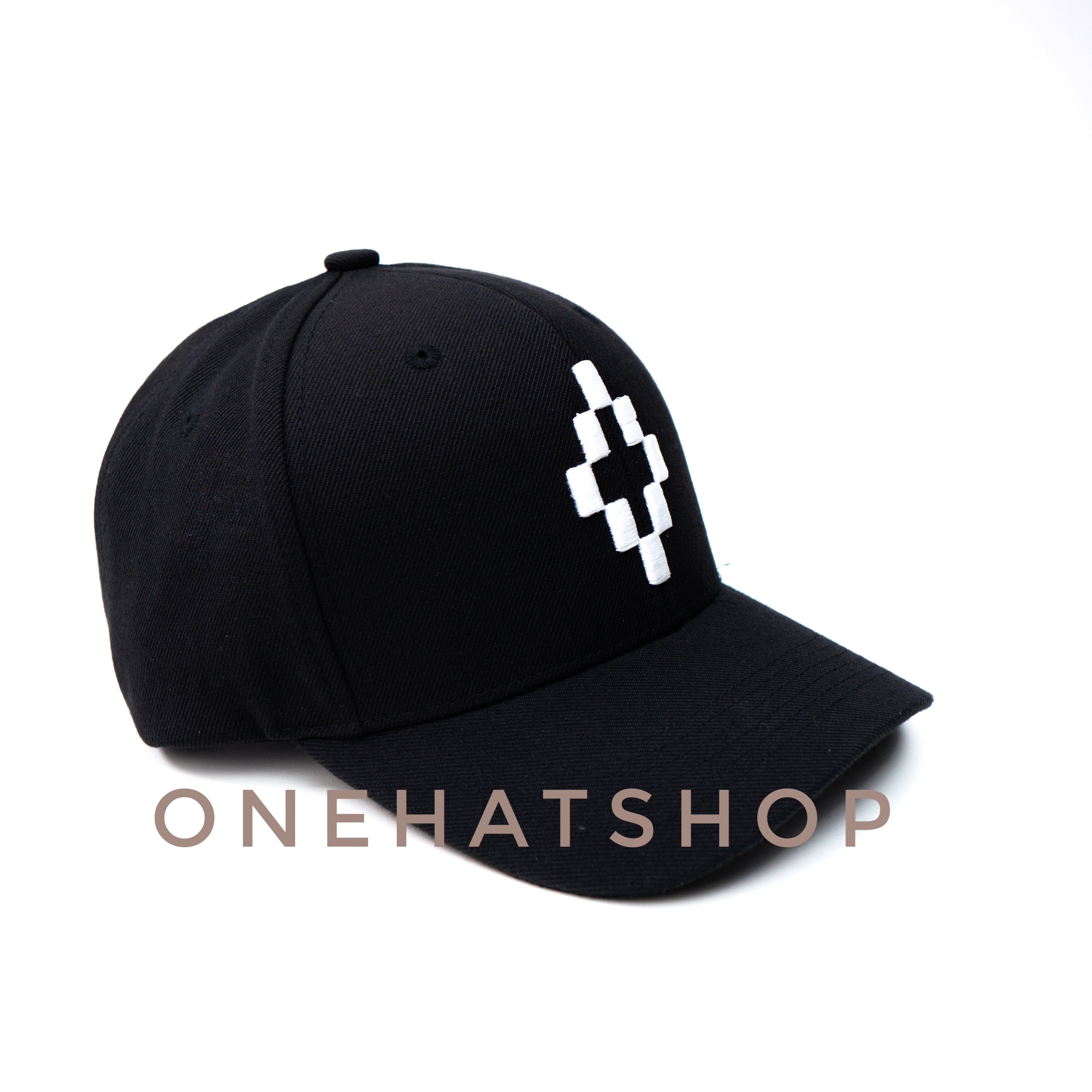 Nón lưỡi trai fom Baseball cap logo Ô vuông Marce.lo quai cài dây rút chất lượng cao