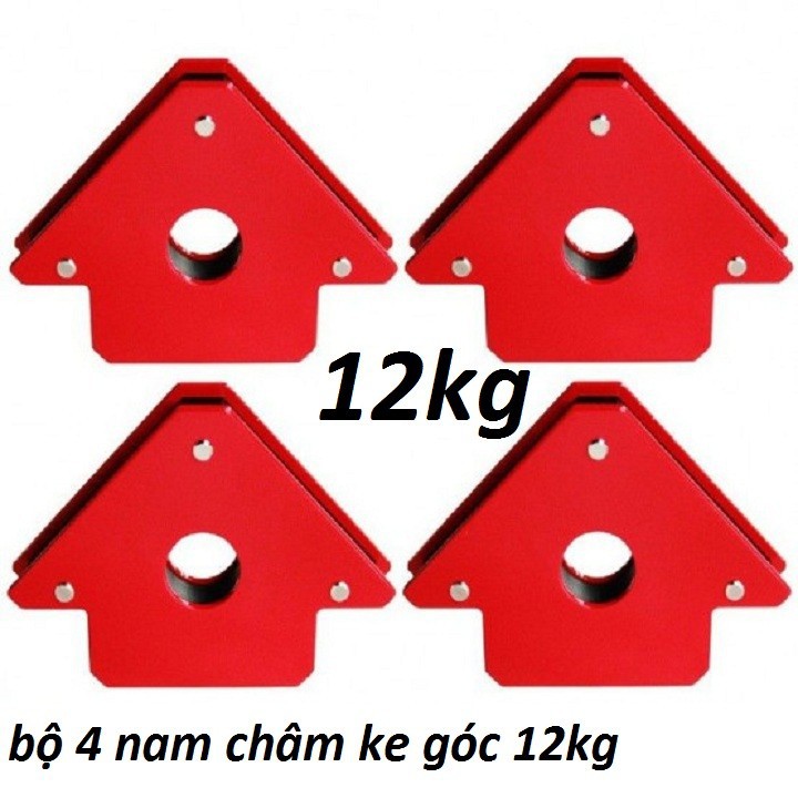 Bộ 4 nam châm ke góc có lỗ lực hút 12kg