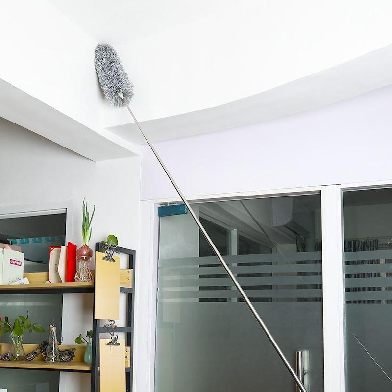 Cây chổi quét trần nhà, phất trần cao 2m6 có thể rút gọn, cực kỳ tiện dụng và thông minh, thấm nước làm sạch bụi bặm