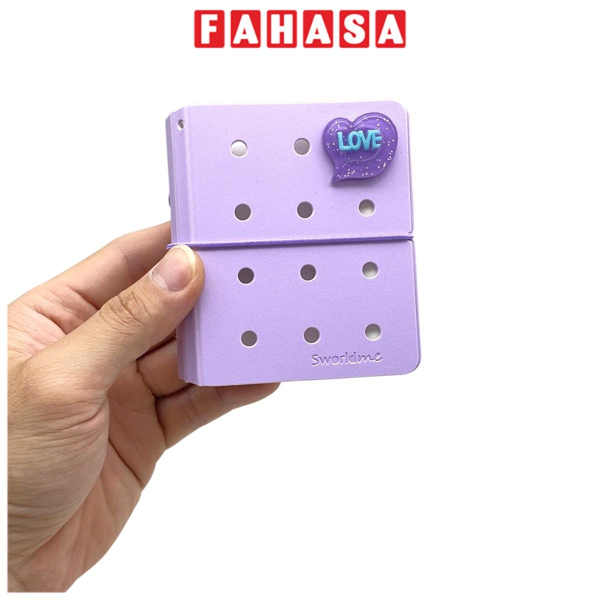 Sổ Còng Mini 80 Trang Kèm Charm Tone Patel - Sworld ST6195-PE - Purple