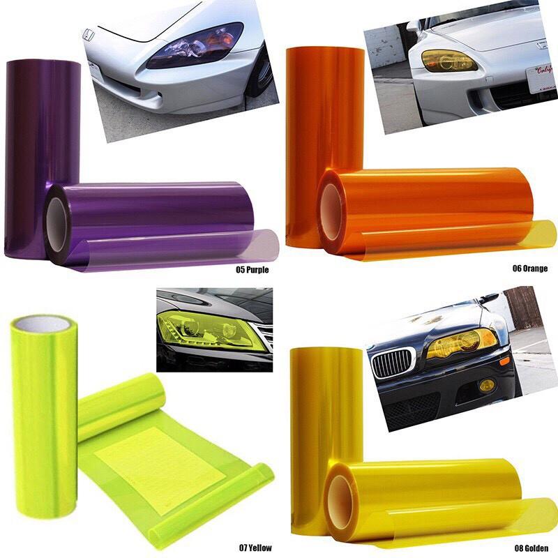 Decal dán trang trí pha đèn Xe máy Ngọc Trai / Tấm phim Dán pha đèn Xe Máy , Oto đủ màu! - Xanh lá