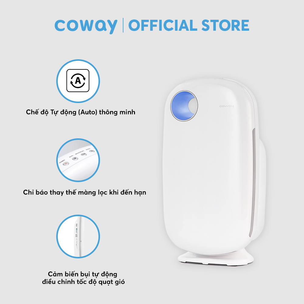 [Combo sức khỏe] Máy lọc không khí Coway Aires (10) AP-1009CH và Máy lọc nước Coway Cinnamon P-6320R - Hàng chính hãng