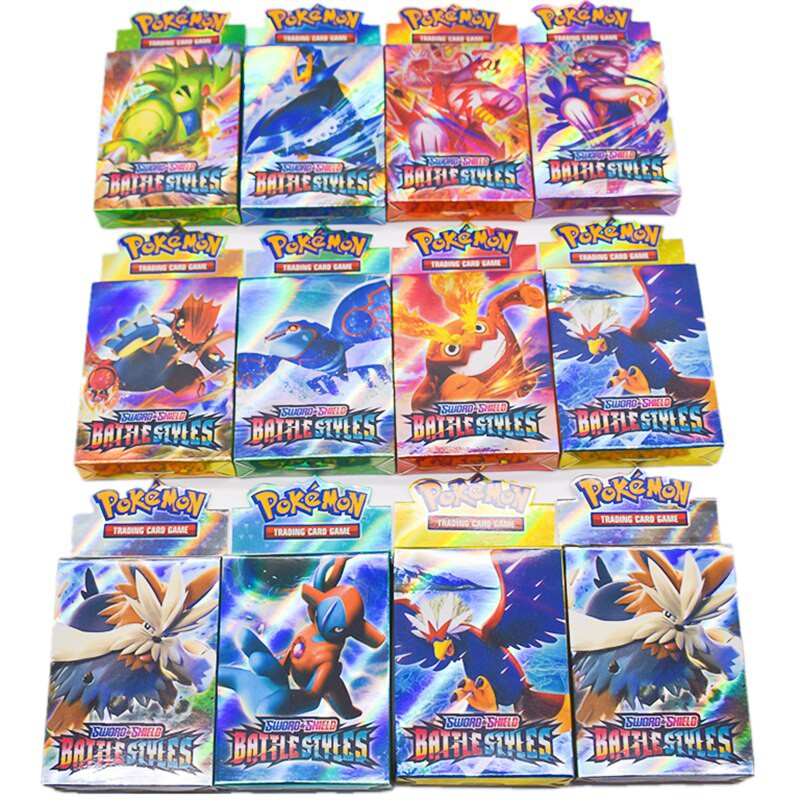 Bộ Thẻ Bài Pokemon 25 Thẻ Sword Shield BATTLESTYLES Loại Cao cấp