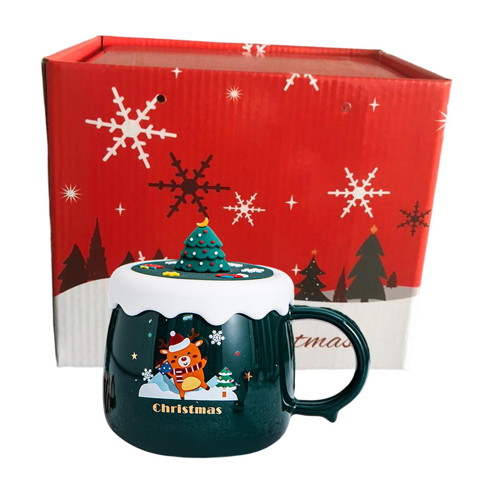 Christmas Themed Coffee Mugs Milk Juice Mug 430ml for Home Wedding Birthday