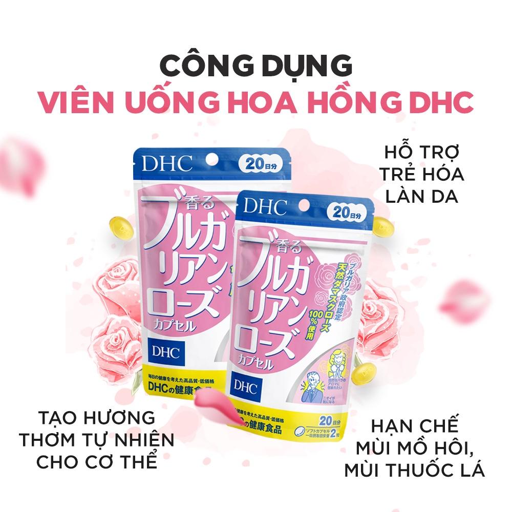 Viên uống hoa hồng DHC Bulgarian Rose Capsule