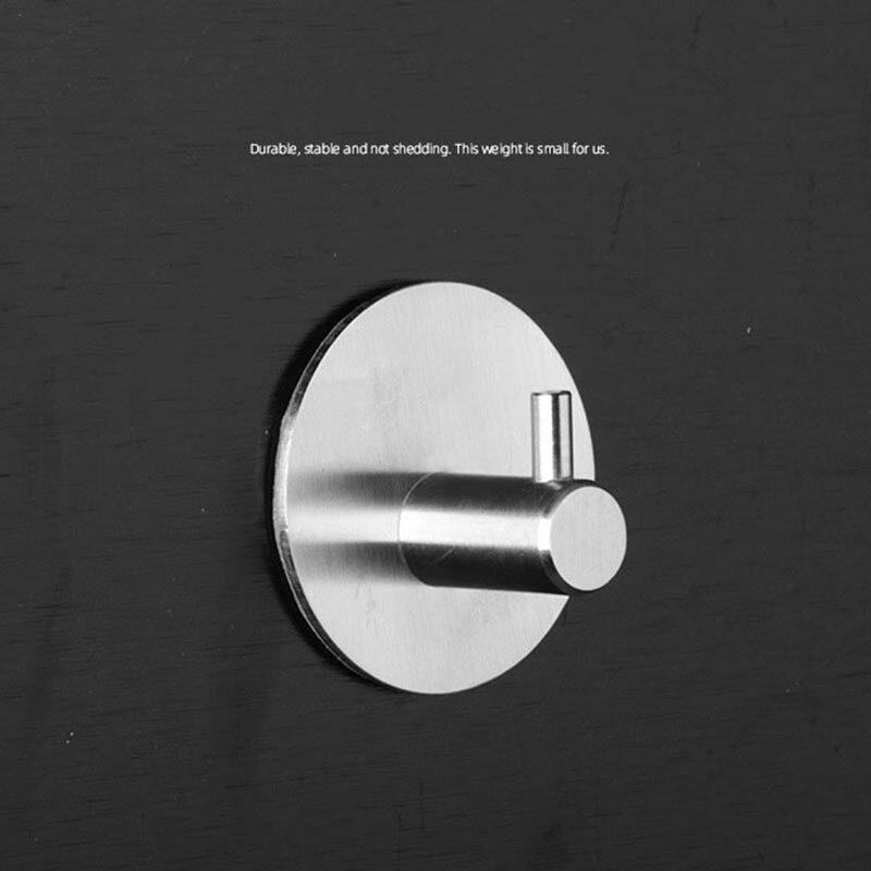 Durable Aluminum Door Hook Self Adhesive Home Wall Door Hook Clothes Hange Bags Key Rack Kitchen Towel Hanger Hook Supplies