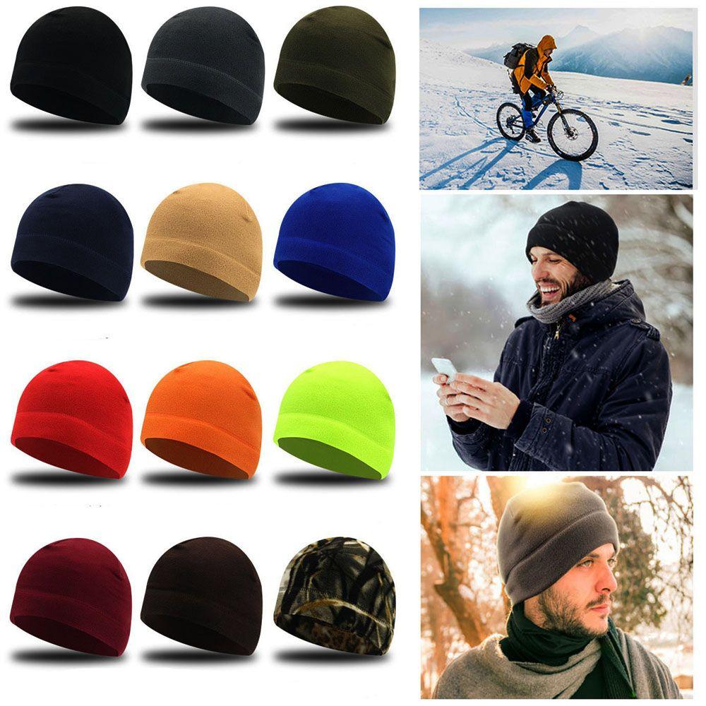 Unisex ấm áp vải lông cừu mũ cổ điển Tactical Windproof ngoài trời Phụ kiện đi bộ câu cá đi xe đạp săn quân quân sự Color: Orange