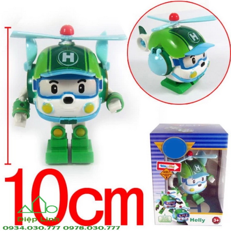 Đồ chơi biến hình biệt đội Robocar Poli 2 trong 1 cho bé thỏa sức sáng tạo