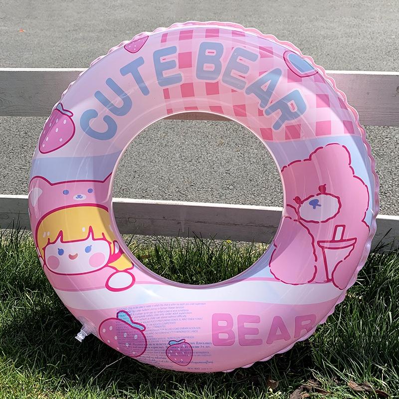 Phao Bơi Tròn Hình Gấu Dễ Thương Cho Bé
