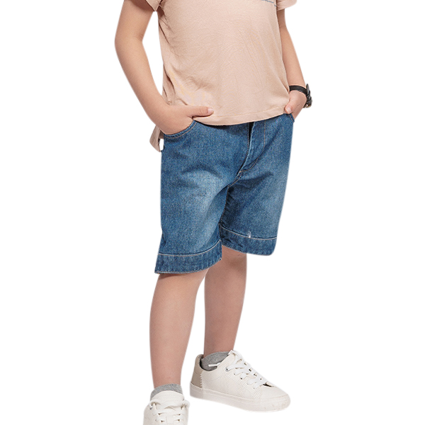 Quần short jean trơn Lovekids - Size 2-3