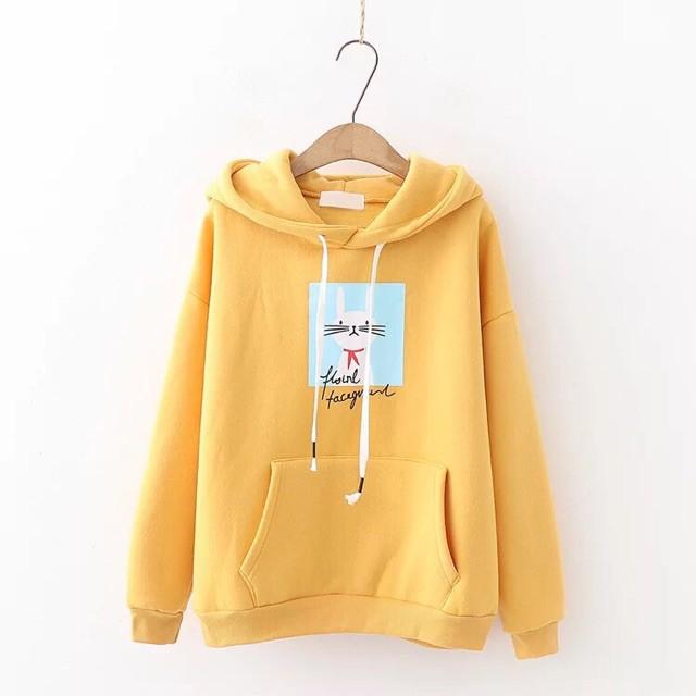 (Giá Sập Sàn) Áo Khoác Nỉ Hoodie H &amp; V Thời Trang Nữ Hình Cute mẫu nỉ mới nhất