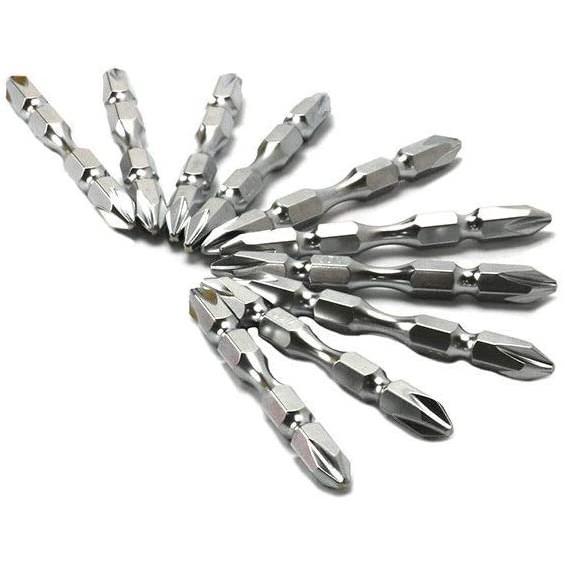 10 Mũi bắt vít bake thẳng, mũi bắt vít có nam châm 65mm PH2 ++ S2 Taiwan