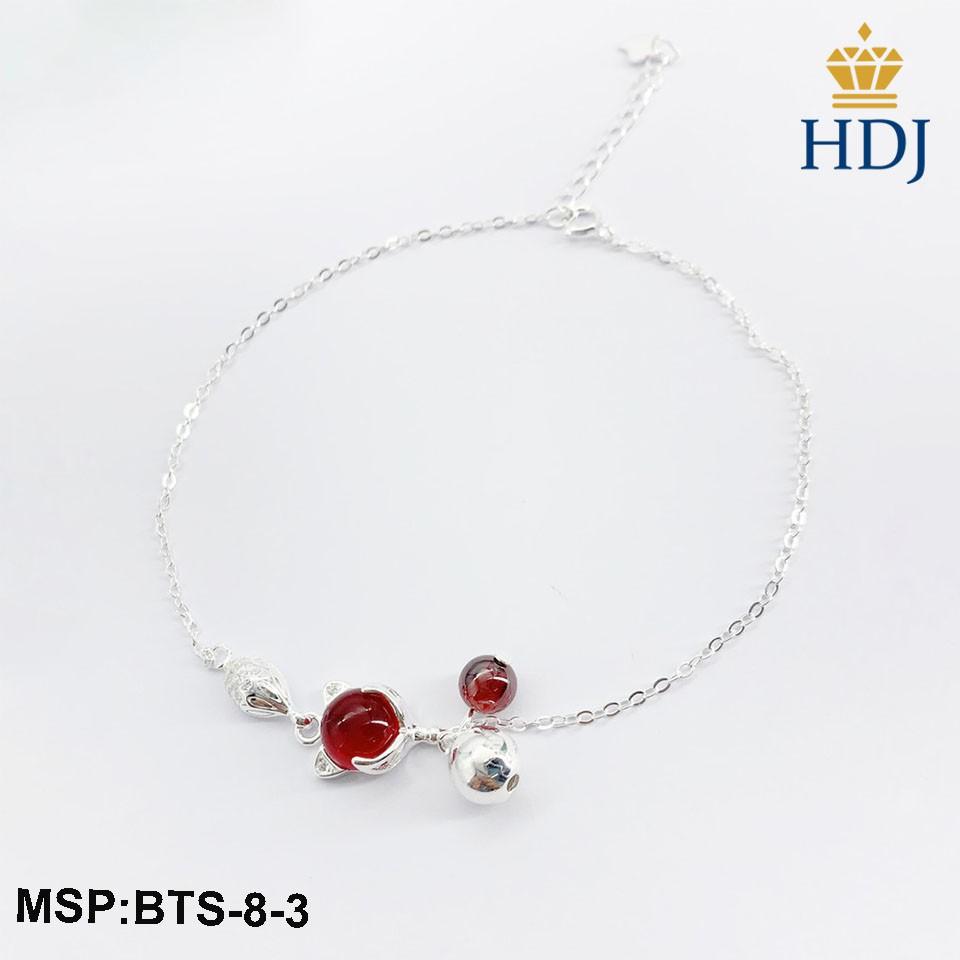 Combo dây chuyền, lắc tay, lắc chân và nhẫn bạc Ý 925 Hình Hồ ly may mắn sang trọng trang sức cao cấp HDJ mã BTS-8-3