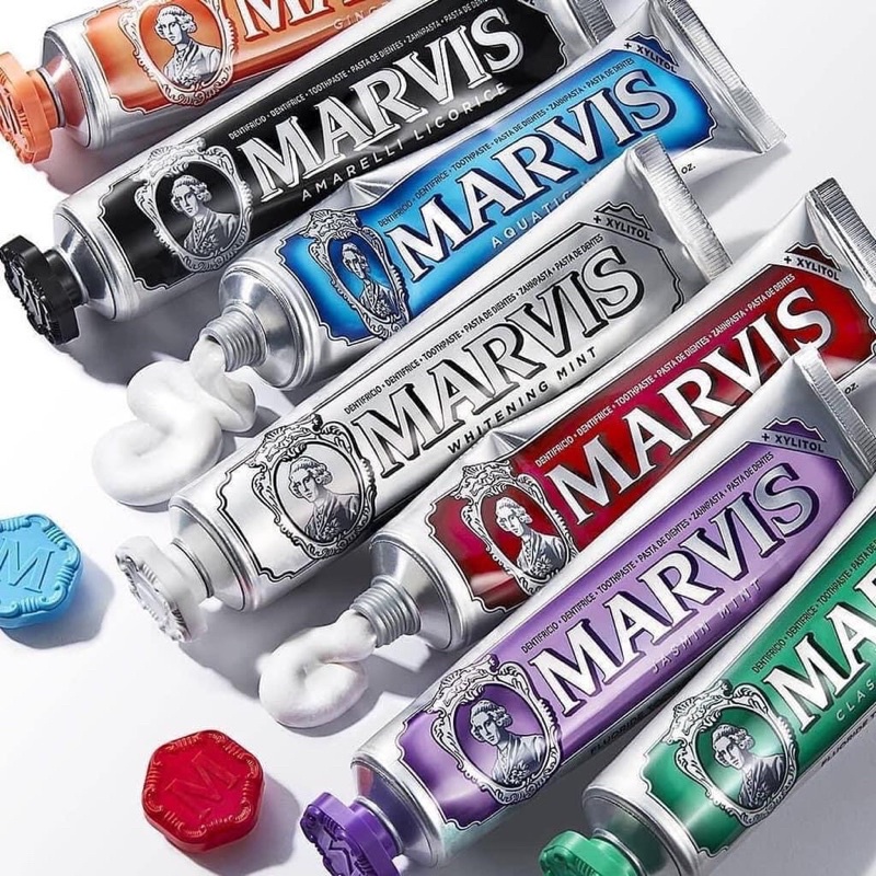 Kem đánh răng Marvis Toothpaste tuýp 25ml Italy 7 hương vị classic