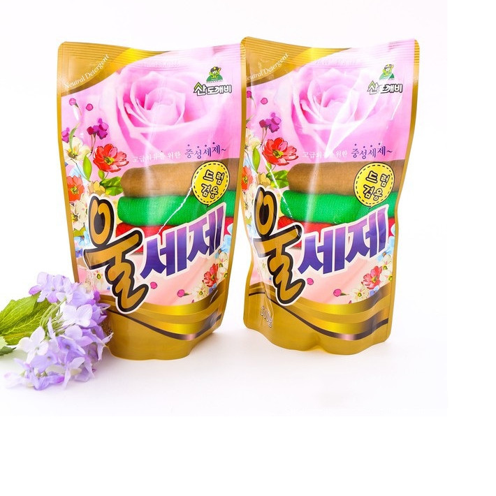 Combo 2 gói nước giặt len dạ Sandokkaebi 500ml Hàn Quốc