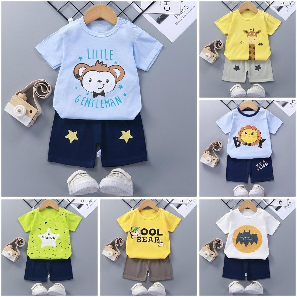 Bộ cộc tay hot mùa hè siêu mát cho bé hàng quảng châu đẹp