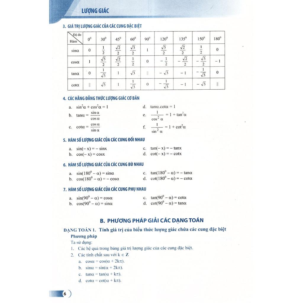 Phương Pháp Giải Các Dạng Toán THPT - Lượng Giác - Bản Quyền
