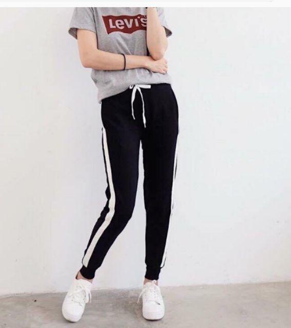 40-95kg Quần jogger 1 sọc NAM NỮ bigsize có bo