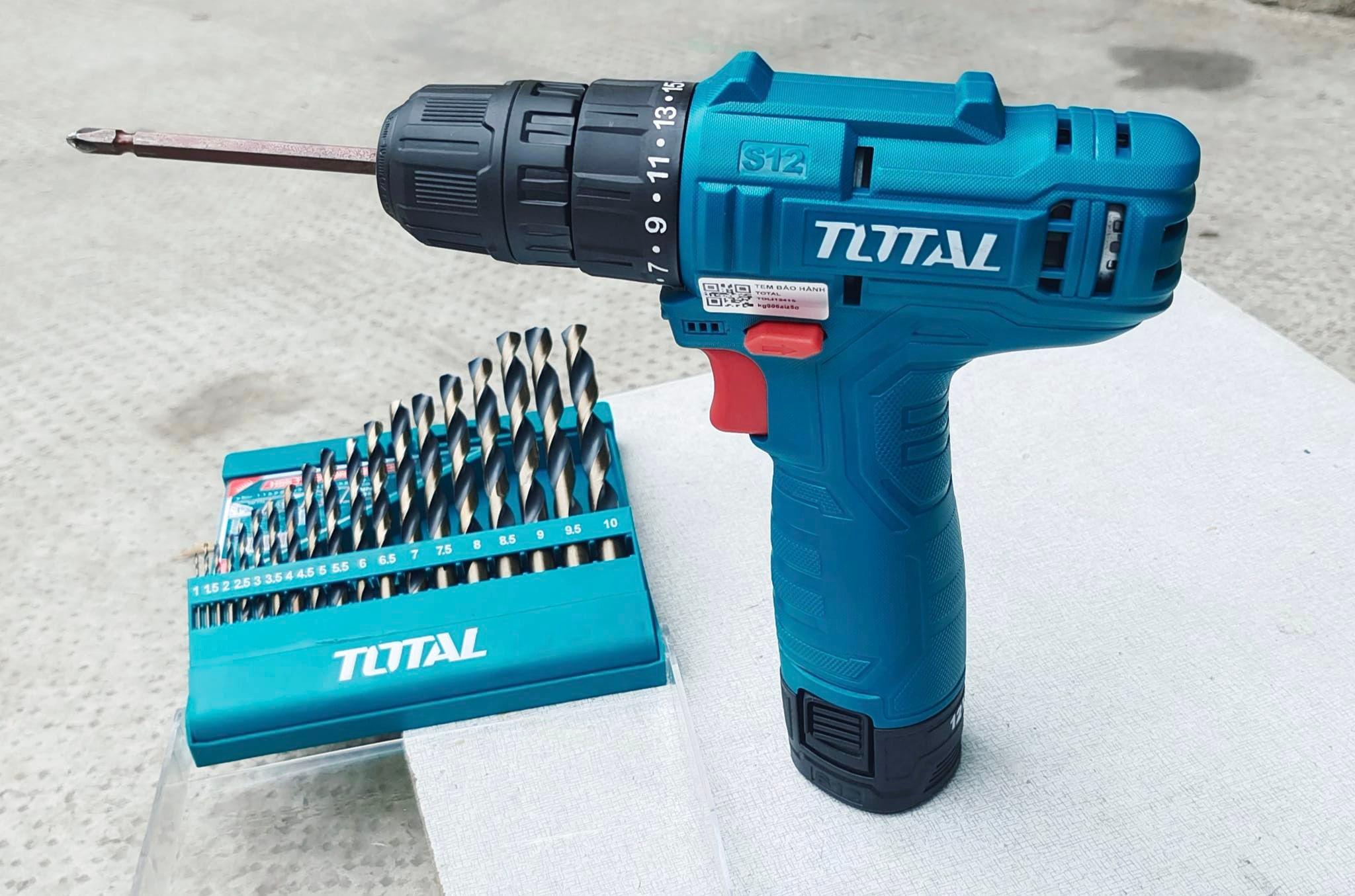 MÁY KHOAN DÙNG PIN 12V TOTAL TDLI12415 - HÀNG CHÍNH HÃNG