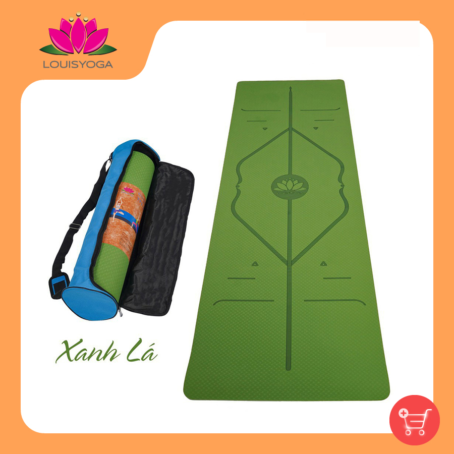 Thảm tập yoga gym định tuyến 8mm chất liệu TPT an toàn khi sử dụng dộ bám cao