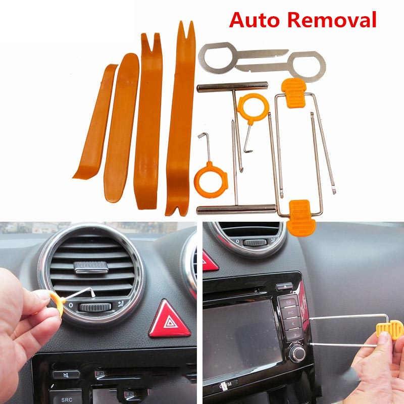 Trọn Bộ dụng cụ tháo lắp nhựa nội thất ô tô xe máy 12 món đa năng siêu tiện dụng không gây trầy nhựa loại tốt