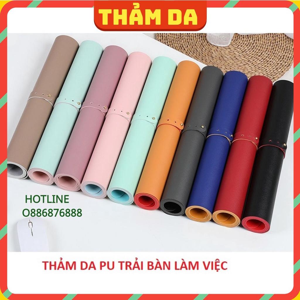 Thảm Da Trải Bàn Làm Việc DeskPad Da Size Lớn Kiêm Miếng Lót Chuột Máy Tính Cỡ Lớn Chống Nước Cao Cấp