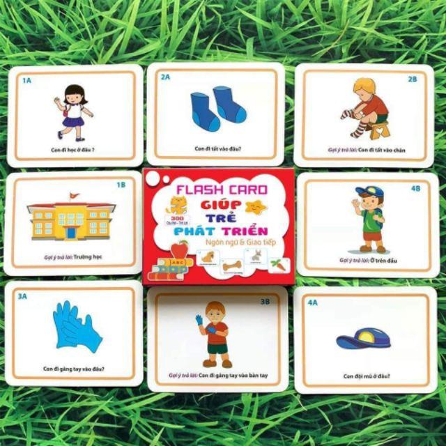 Bộ thẻ flashcards phát triển ngôn ngữ và giao tiếp