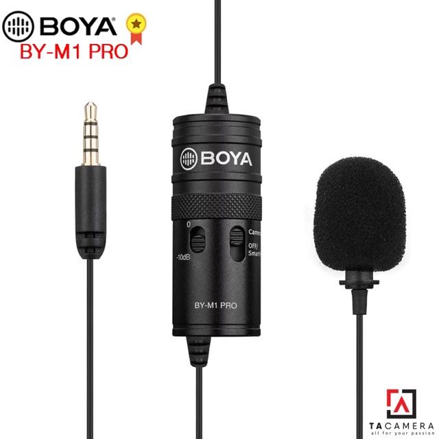 Microphone Thu Âm Cài Áo BOYA BY-M1 PRO Giảm Ổn - Hàng Chính Hãng