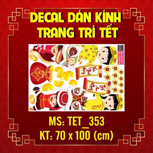 DECAL TRANG TRÍ TẾT 2023 COMBO SỐ 14