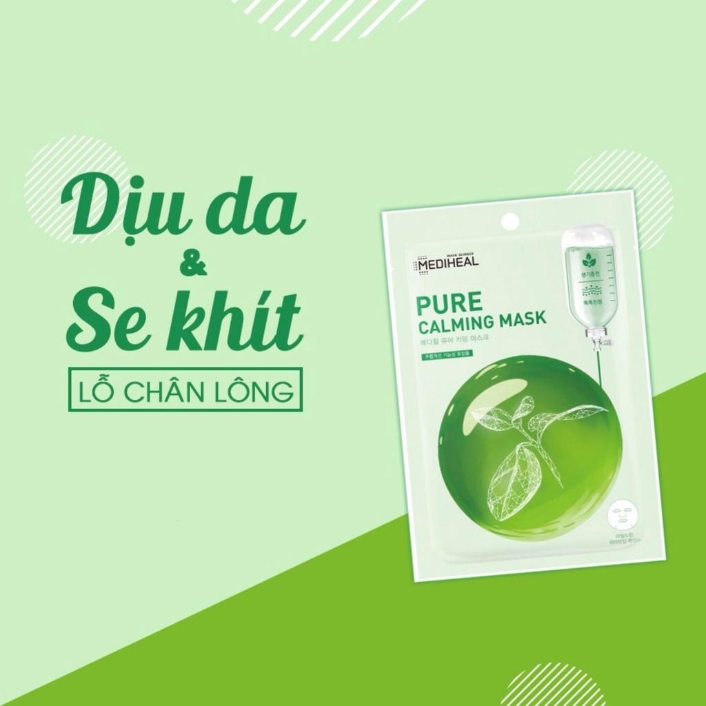 Mặt Nạ Mediheal Pure Calming Mask Dịu Da Se Khít Lỗ Chân Lông 20ml