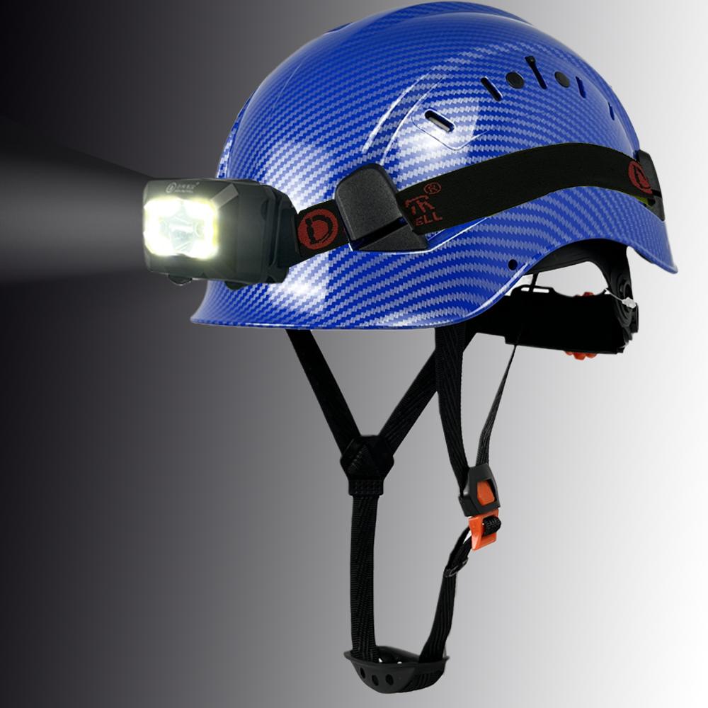 CE Mũ Bảo Hiểm Có Đèn Led Đội Đầu ABS Mũ Thoáng Khí ANSI Công Nghiệp Nón Dành Cho Nam Ngoài Trời Bảo Vệ Đầu
