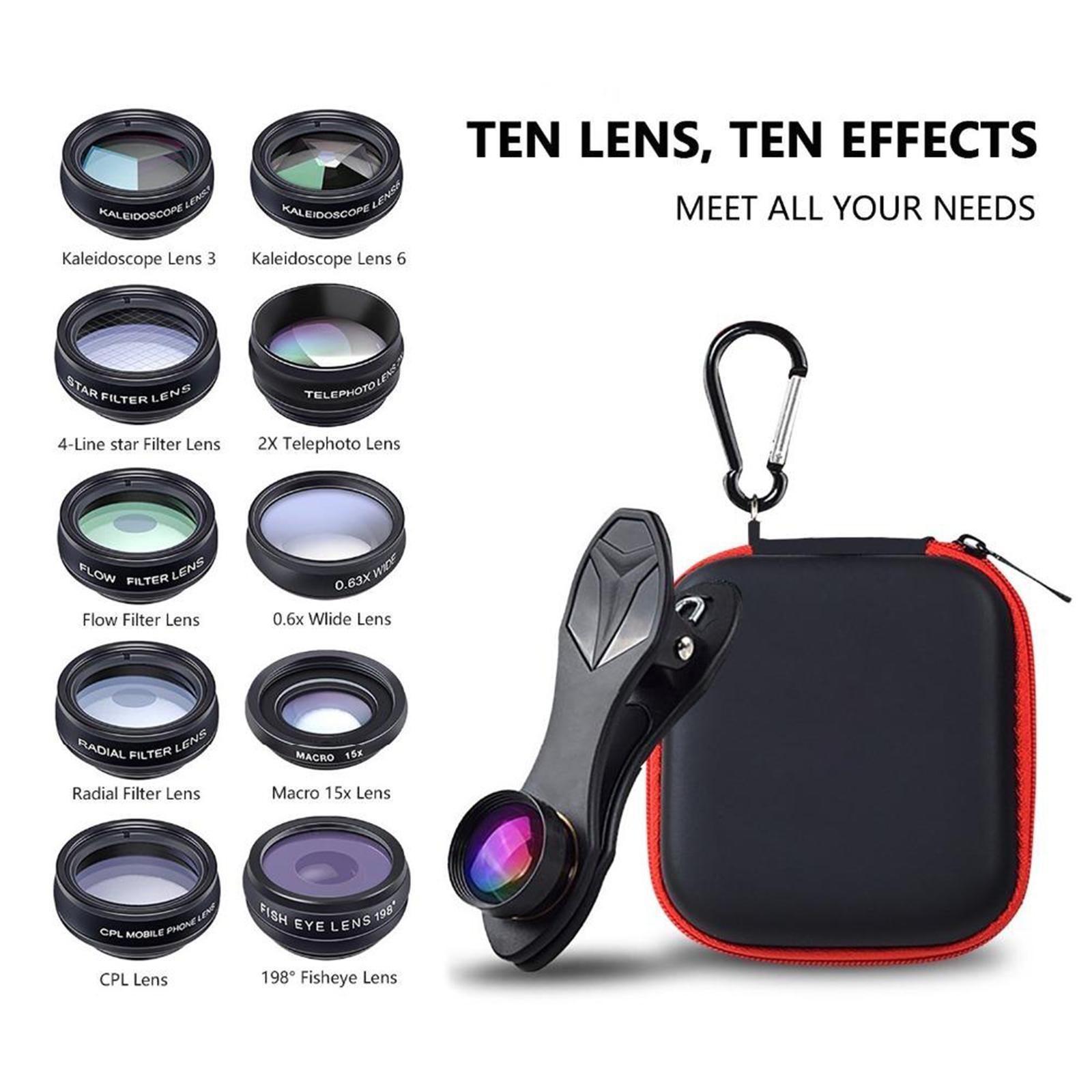 Phone Camera Lens Telephoto CPL Radial for Most Phone Camera