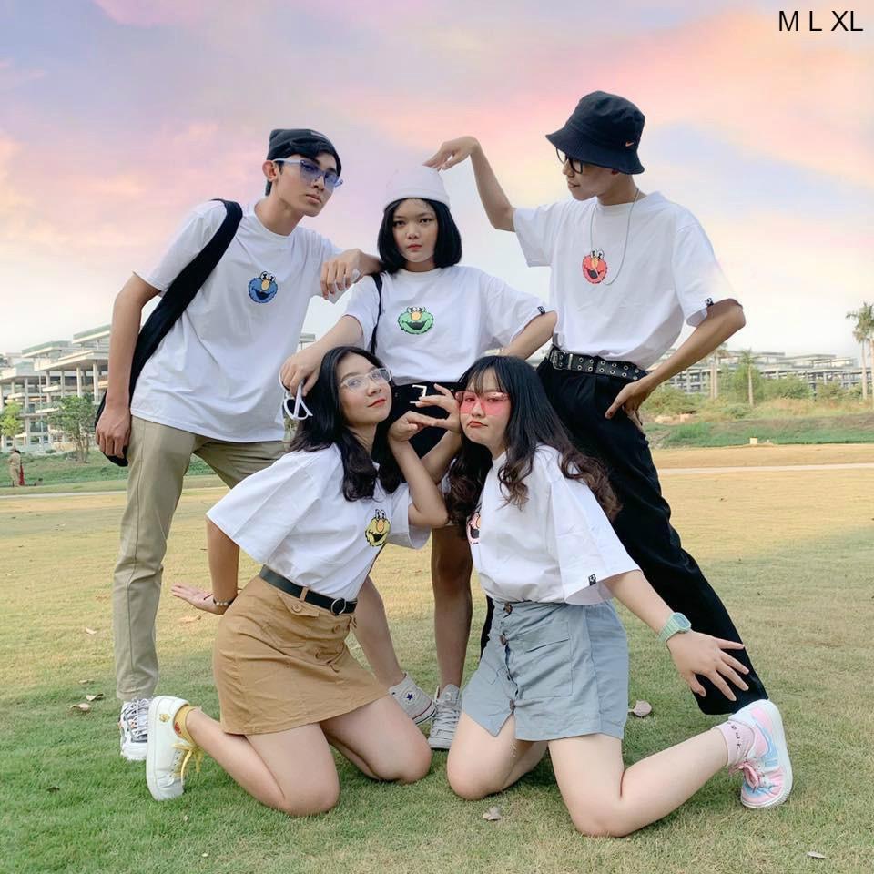 Áo Thun Tay Lỡ Unisex Cookies Xoắn Form Rộng Ulzzang Couple Nam Nữ