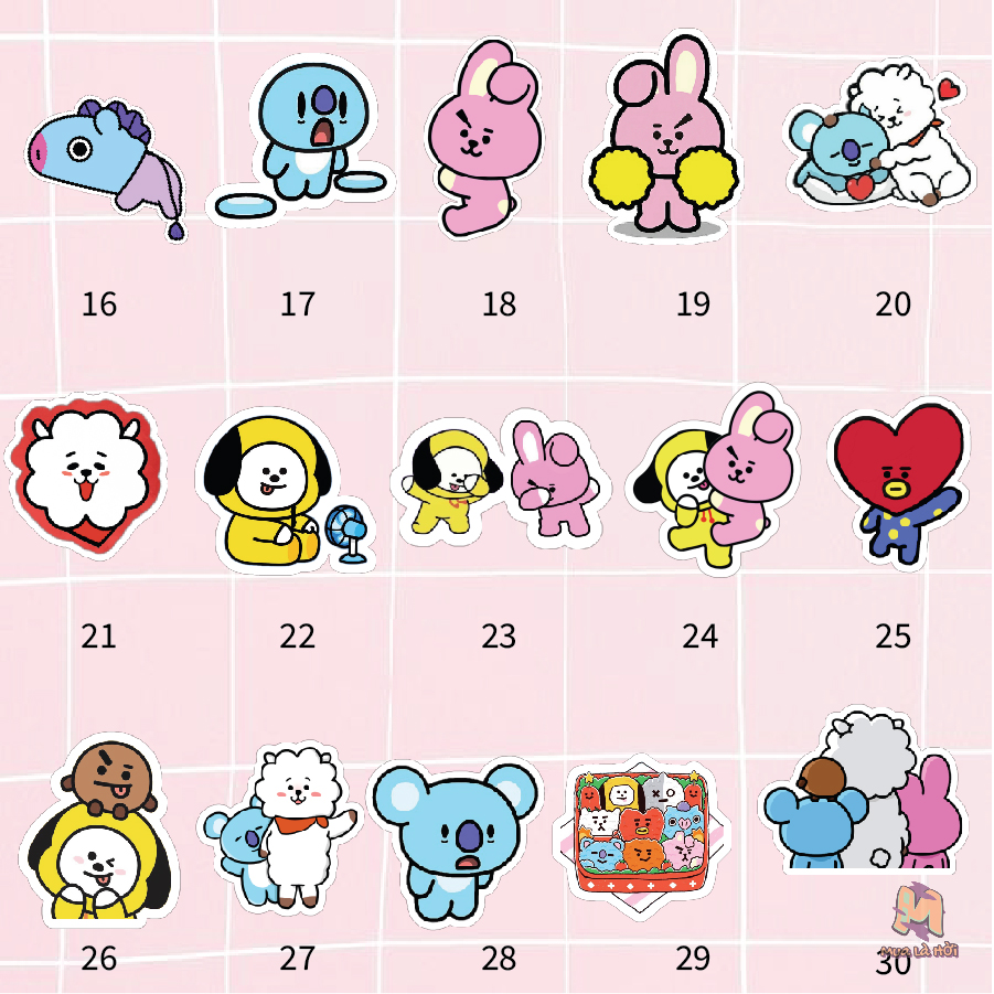 Túi Tote in hình chủ đề BT21