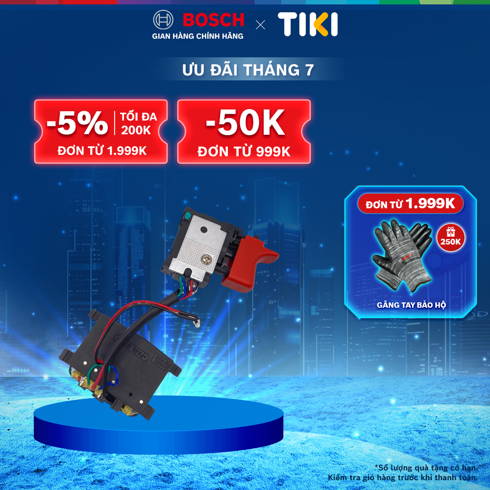Mạch công tắc Bosch phụ tùng cho máy chất lượng chuẩn Đức