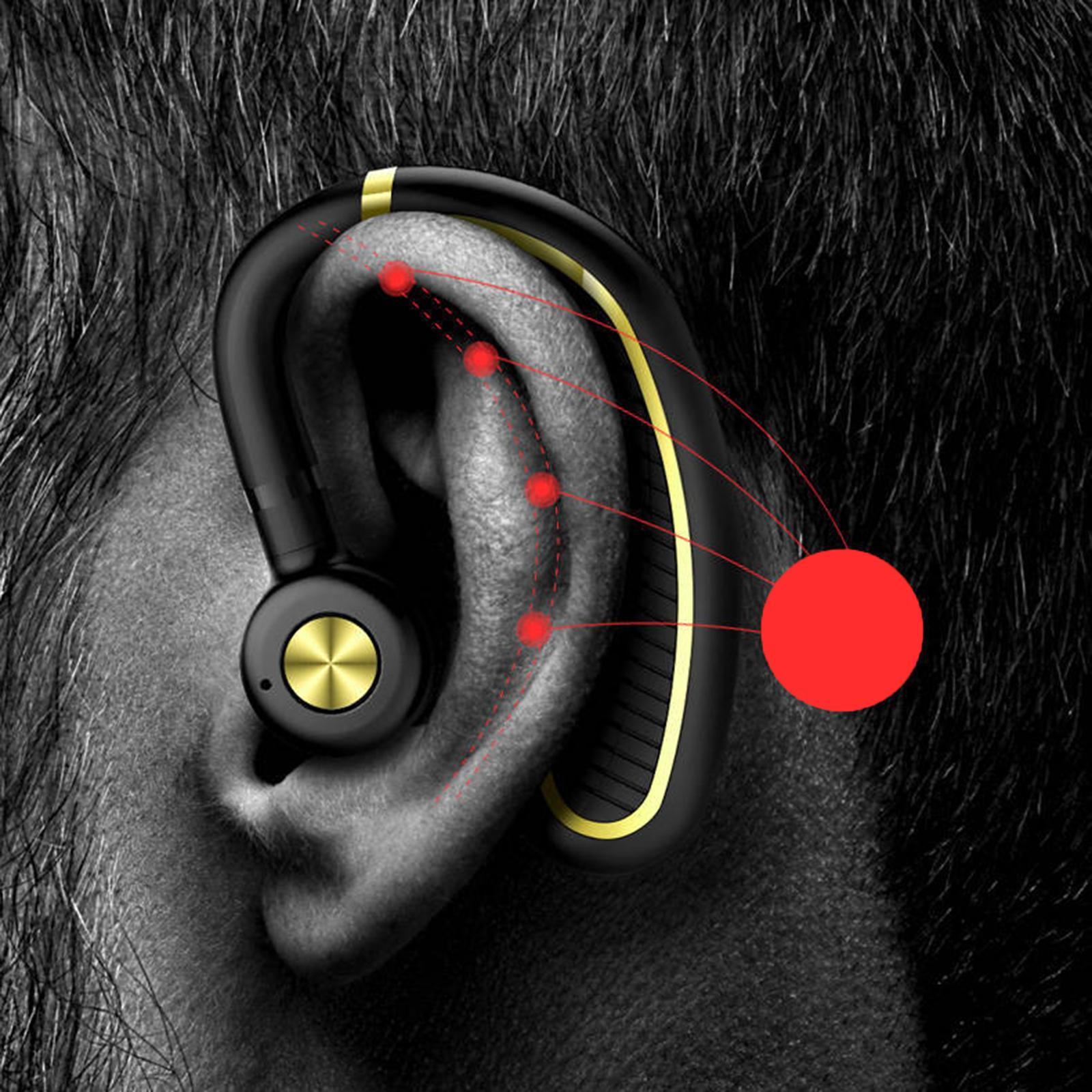 Bluetooth Earpiece Earphones Hands-Free Noise Reduction for Phones Driving