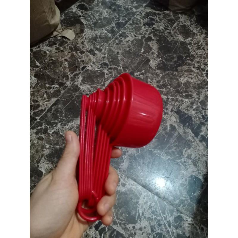 thìa cup đong 11 món(màu đỏ)