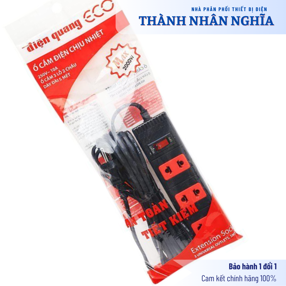 Ổ cắm Điện Quang ECO ĐQ ESK 32 ECO (3 lỗ 2 chấu)