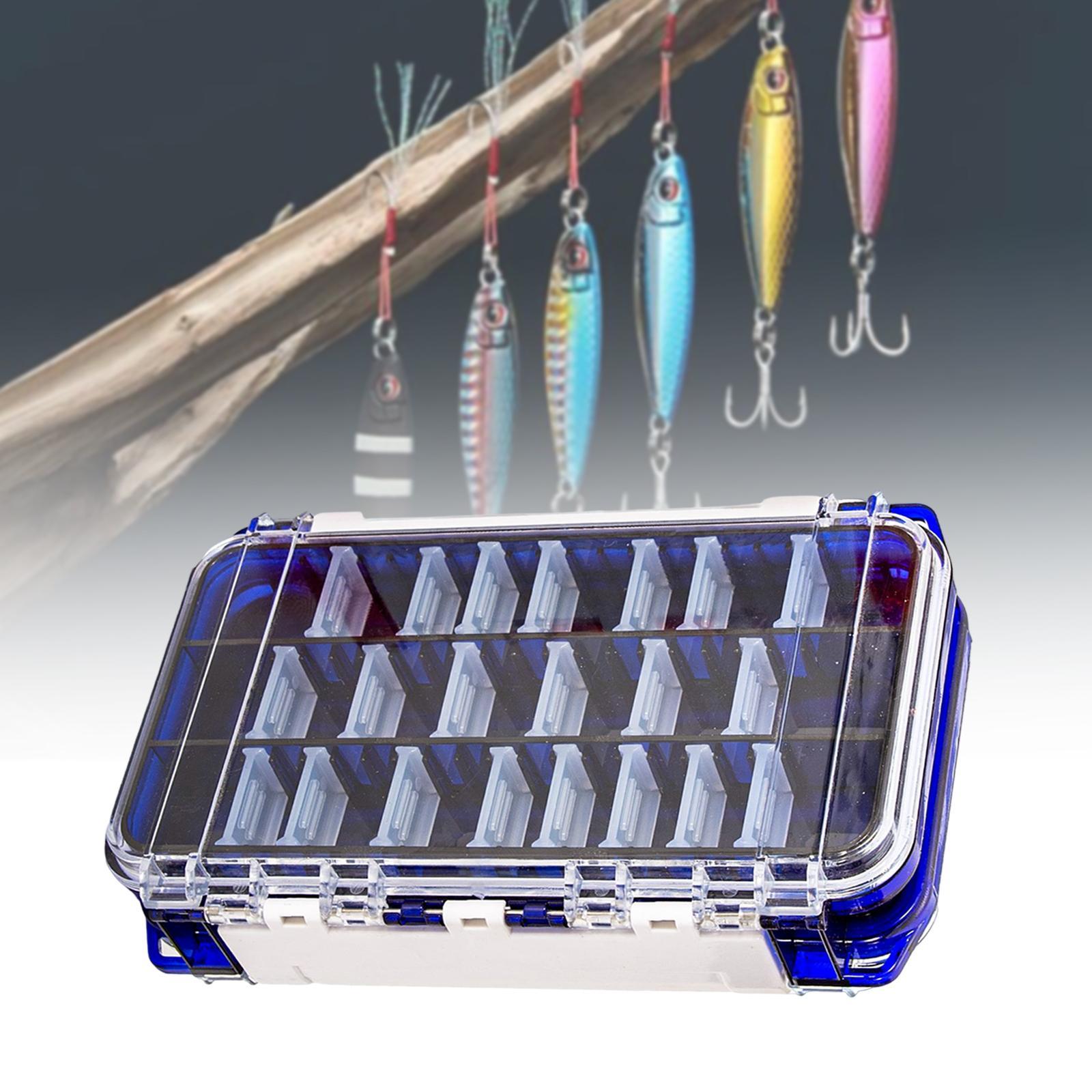 Multi Functional Waterproof Fishing Tackle Box Double Sided Equipment Gear