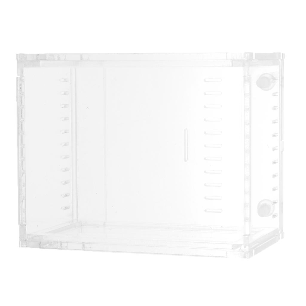 Clear Terrarium Box Reptile & Amphibian Breeding Box for Snake Lizard Turtle