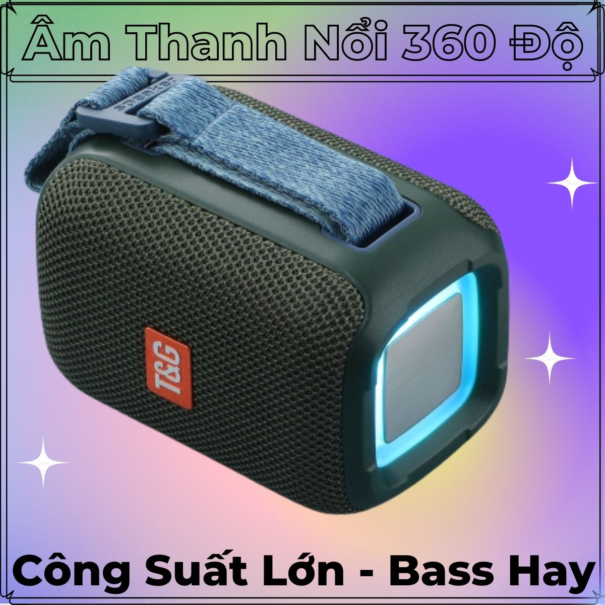 Loa Bluetooth Cao Cấp, Bass Cực Mạnh, Âm Thanh Vòm 360 Độ - Dung Lương Pin Khủng 1200mAh - Chống Nước IPX6