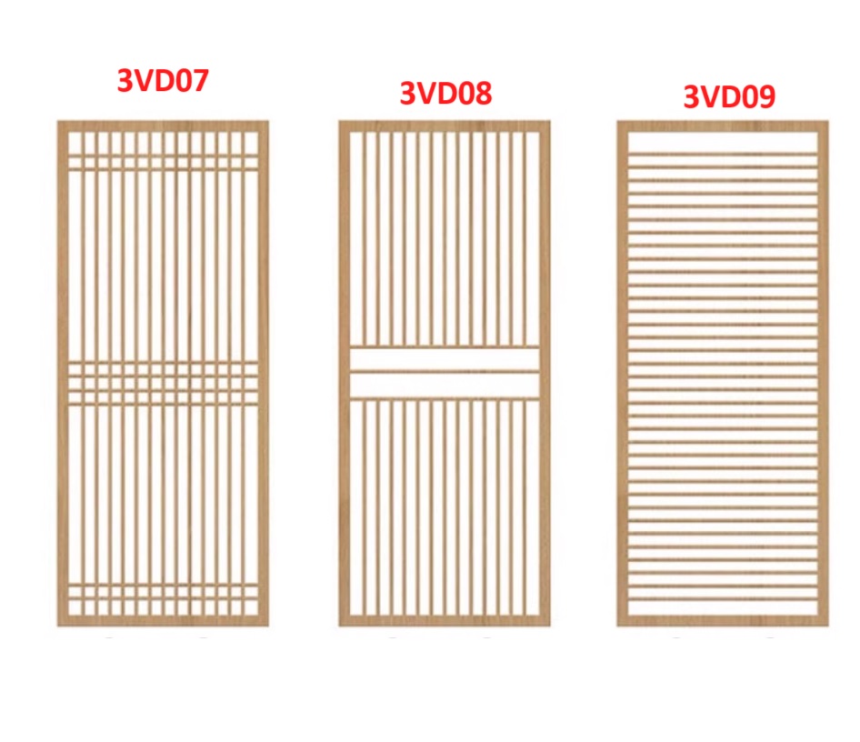 Vách ngăn phòng khách, nhà bếp bằng gỗ 3VD06 - Nội thất lắp ráp Viễn Đông