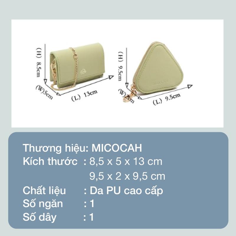 Túi Đeo Chéo Nữ Mini Thời Trang MICOCAH Nhỏ Gọn Dễ Thương Da Cao Cấp Cực Đẹp Đi Chơi Dự Tiệc Sang Trọng MC128 - Micocah