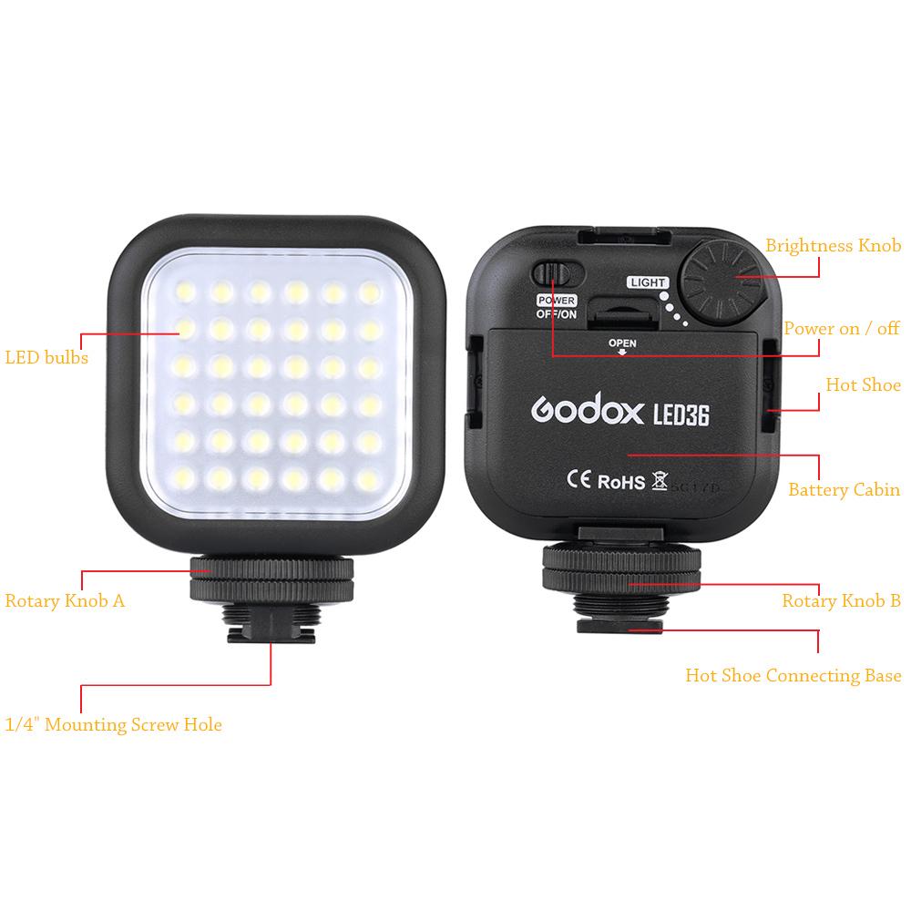 Đèn LED cho máy ảnh DSLR máy quay phim Mini DVR