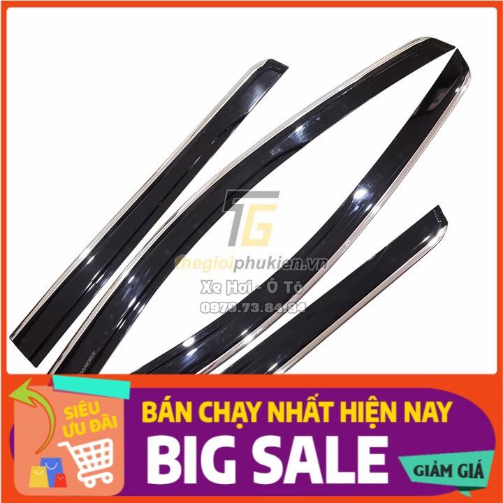 Bộ vè che mưa Mitsubishi Xpander chỉ mạ Crom cao cấp