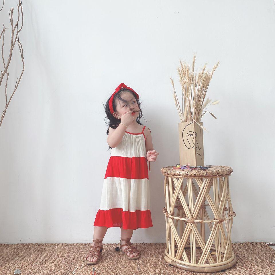 ĐẦM 2 DÂY ĐỎ PHỐI TRẮNG THEO TẦNG