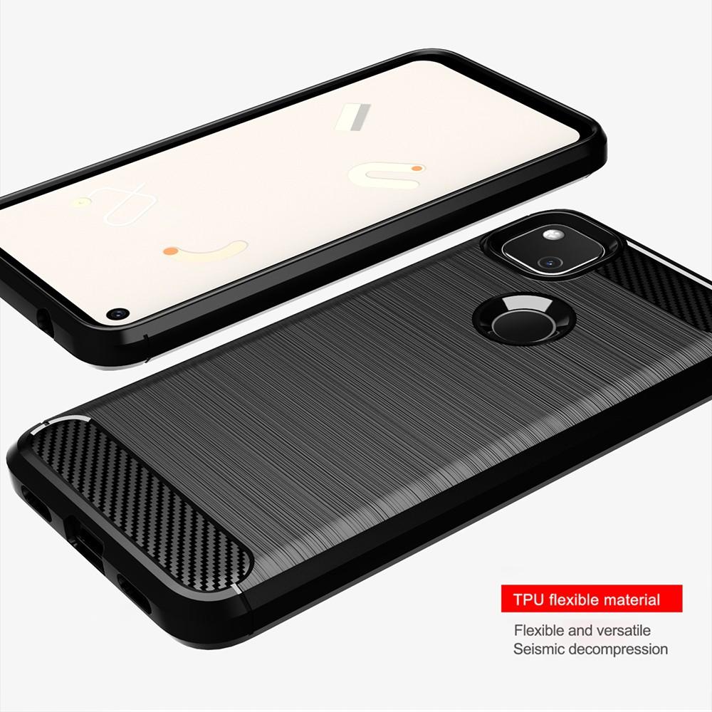 Ốp lưng cho Google Pixel 4 4a 4 XL dẻo Cacbon phay xước chống sốc chống vân tay